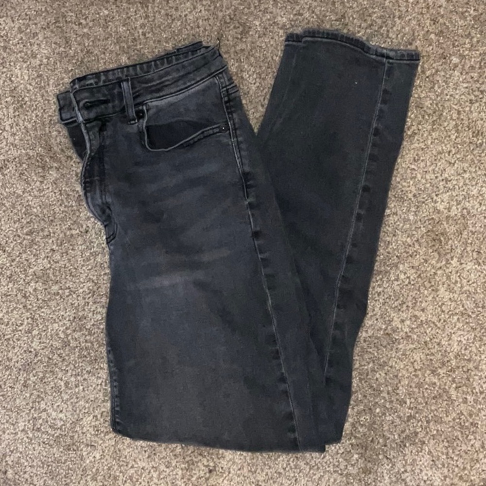 Black American Eagle Stretch Mom Jeans